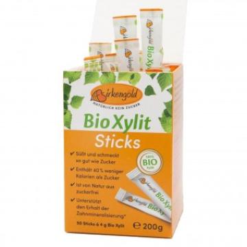 Indulcitor Xylitol pliculete bio, 50 x 4g, Birkengold de la Supermarket Pentru Tine Srl