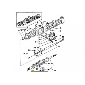 Planetara scurta punte fata Komatsu WB93R-5 CA00408 de la Comma - Tech Srl