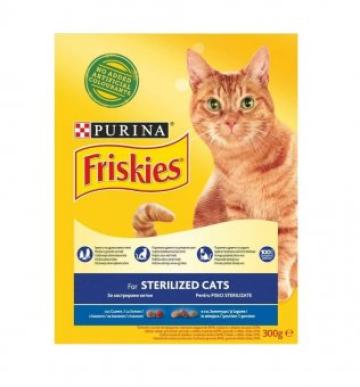 Hrana uscata pisici Friskies Sterile 300g de la Supermarket Pentru Tine Srl