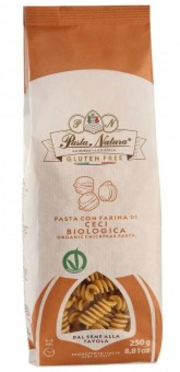 Fusilli cu naut bio, fara gluten 250g Pasta Natura de la Supermarket Pentru Tine Srl