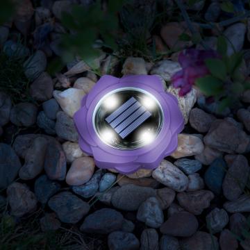 Lampa solara LED - violet - alb rece - 11,5 x 2,3 cm de la Rykdom Trade Srl