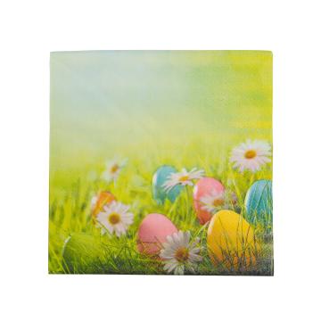 Servetel de Paste - ou si floare - 33 x 33 cm