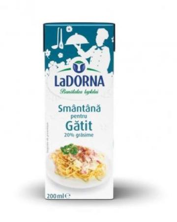 Smantana pentru gatit 20% grasime, La Dorna 200ml de la Supermarket Pentru Tine Srl