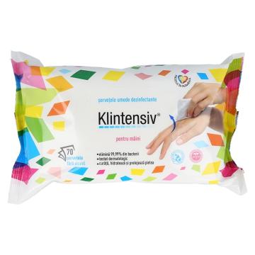 Servetele dezinfectante pentru maini Klintensiv - 70 buc de la Medaz Life Consum Srl