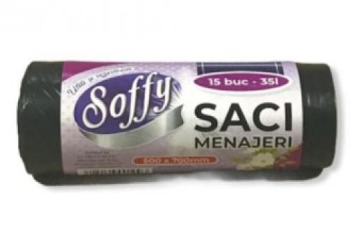 Saci menajeri Soffy 35l 15 buc/rola