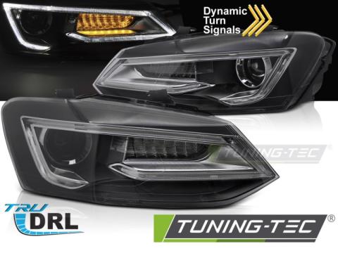 Faruri Headlights negru LED Vw Polo V 9-17