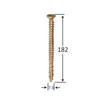 Surub montaj ferestre 7.5x182 TX30 - 100buc/cutie de la Marisim Total Instal Srl