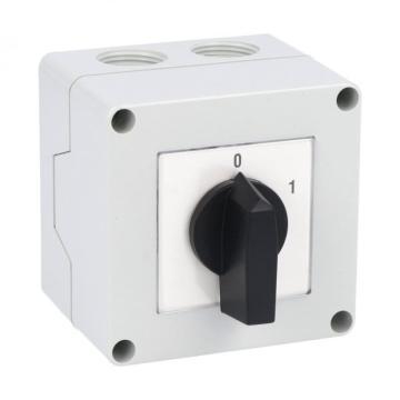 Intrerupator 25A 7.5kw 0-1 on-off 3 poli IP65 cu came