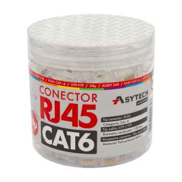 Mufa RJ-45 UTP Cat.6, 50u (100 buc) RJ45-CAT6-50U-JAR de la Big It Solutions