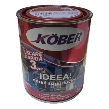 Vopsea maro pentru lemn si metal Kober Ideea 0.75L