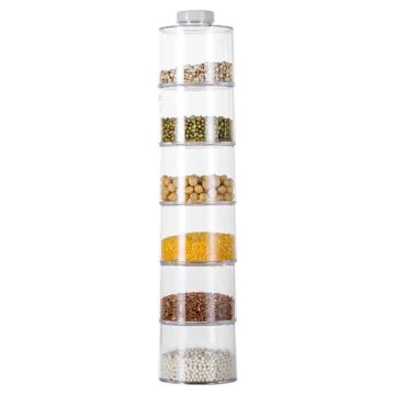 Carusel condimente cu 6 recipiente transparente Spice Tower