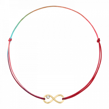Bratara pentru picior din snur multicolor, infinit de la Atelier Lolit Srl
