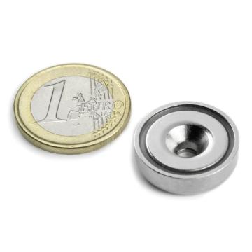 Magnet neodim oala 20 mm, cu gaura ingropata de la Arca Hobber Srl