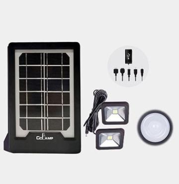 Kit panou solar cu slot USB GSM si 2 becuri lanterna LED de la Startreduceri Exclusive Online Srl - Magazin Online Pentru C