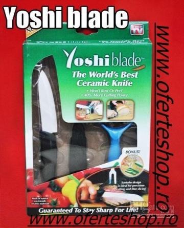 Set cutit mediu Yoshi Blade + dispozitiv ceramic