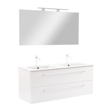 Mobilier complet de baie Vario Clam 120 alb-alb de la Leziter Kft.
