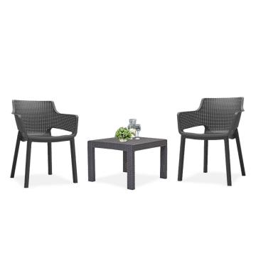 Set mobilier de gradina pentru balcon Roeva, grafit