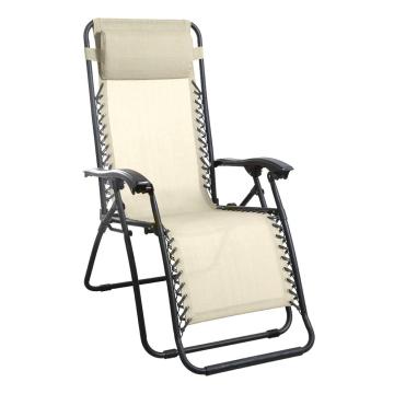 Sezlong pliabil Deluxe bej