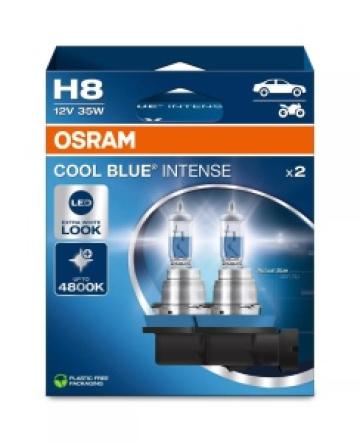 Set becuri Osram H8 Cool Blue Intense Next Gen 35W de la LND Albu Profesional Srl