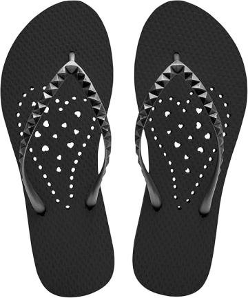 Slapi de vara usori, cu separator deget, negri, marimea 35 de la Molifag Srl