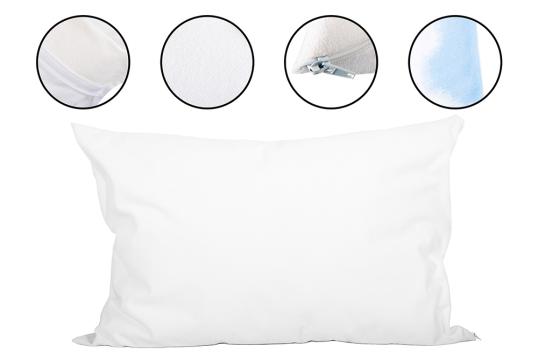 Husa impermeabila perna frotir 100% bumbac 50x70cm de la Gastro Bar Solutions Srl