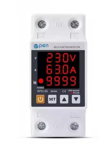 Releu protectie tensiune 63A 230V, reglabil