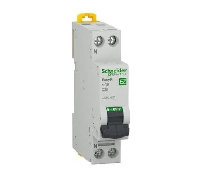 Siguranta automata Schneider Easy9 1P+N 25A