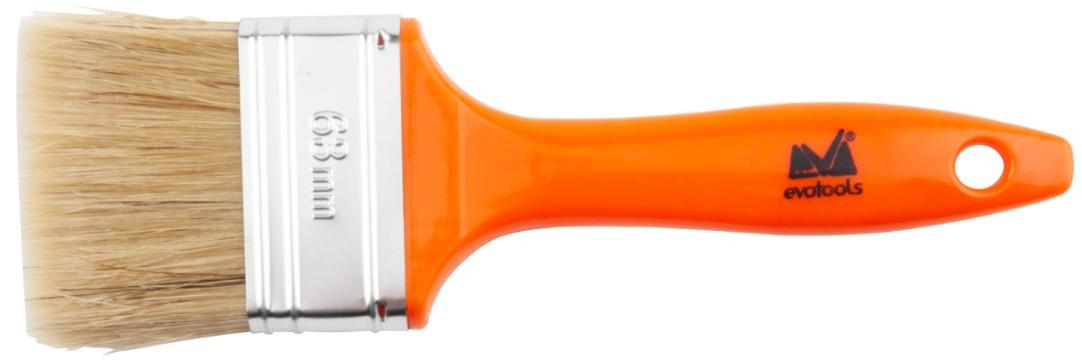 Pensula cu maner din plastic orange / 50mm de la URBANIX SRL