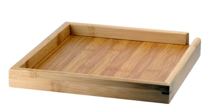 Tava din bambus pentru Pu Erh Beeng 24x24cm