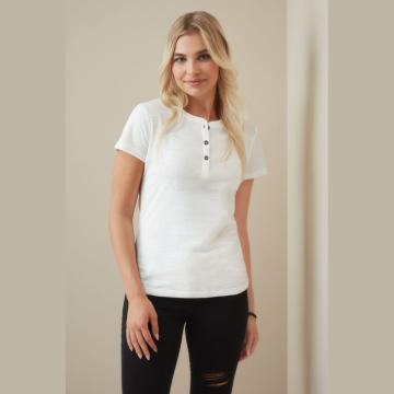 Tricou Sharon Henley Women's T-shirt de la Web2print Bucuresti Srl