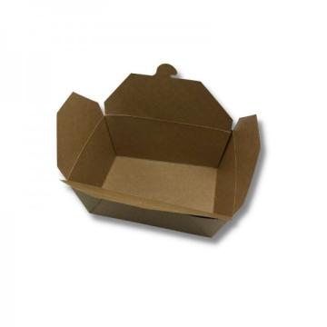 Cutie carton kraft, take-away, 4 clapete, 2500cc (50buc)