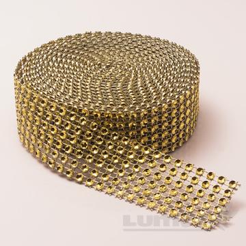 Banda cu stras auriu de la Lumea Basmelor International Srl
