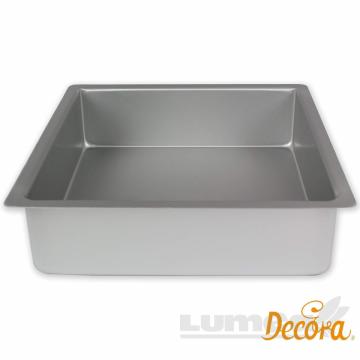 Forma de copt din aluminiu patrat, 35x35x10 cm - Decora
