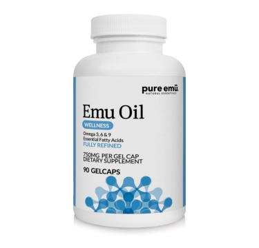 Ulei pur de Emu Biovea 750mg 90 capsule de la Krill Oil Impex Srl