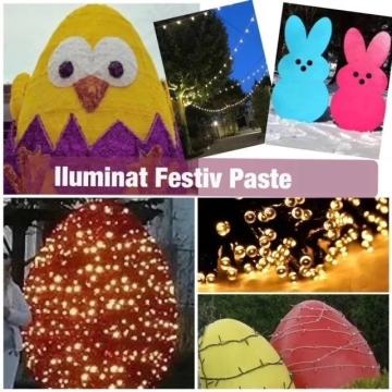 Iluminat festiv 2025 Paste, decoratiuni exterior Paste