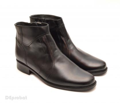 Ghete barbati piele naturala negre casual-elegante