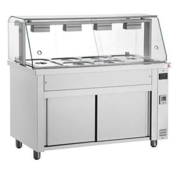 Bain Marie cu vitrina de sticla 5 x GN 1/1