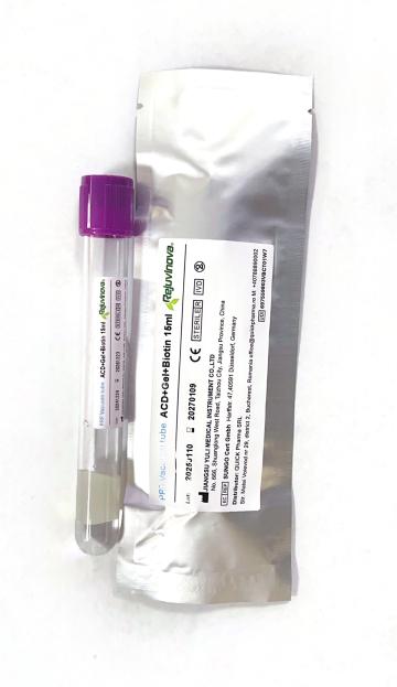 Dispozitiv x10 PRP Rejuvinova eprubeta ACD+gel+biotina 18ml