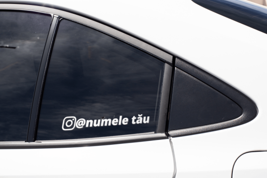 Sticker auto - nume pe instagram