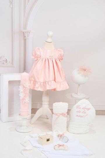 Set Ludmila roz pudra + Trusou + Lumanare de la Andreeatex