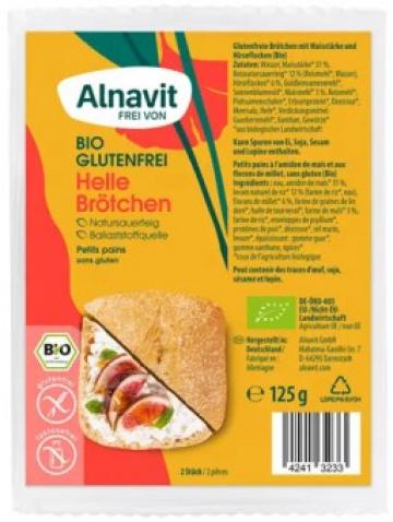 Chifle precoapte albe bio 2buc 125g Alnavit