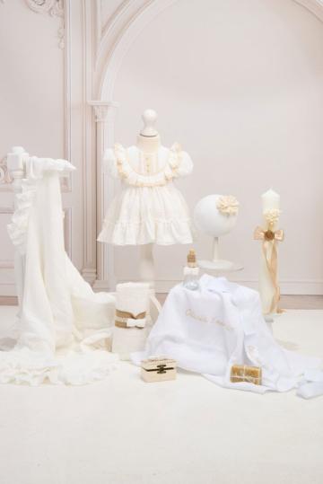 Set Ludmila ivoire + Trusou + Lumanare
