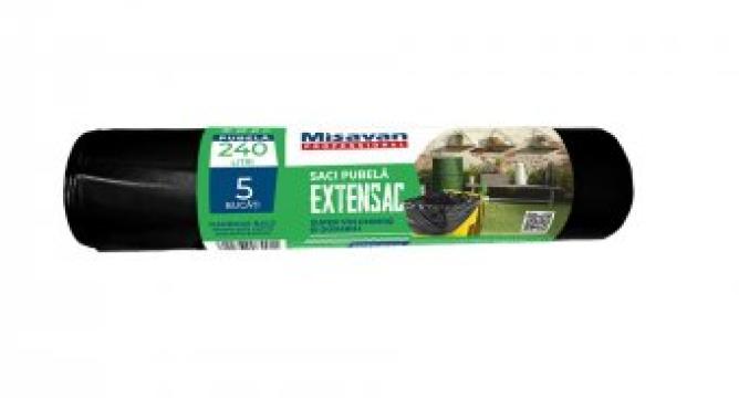 Saci menaj pubela 240l, 5 bucati pe rola Misavan de la Supermarket Pentru Tine Srl
