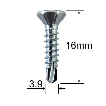 Surub autoforant 3.9x16mm cap inecat - 1000buc/cutie de la Marisim Total Instal Srl