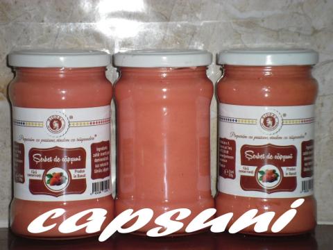 Serbet de capsuni, 314ml/335gr