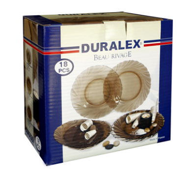 Serviciu de masa Duralex Beau Rivage Creole 18 piese de la Kalina Textile SRL