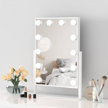 Oglinda Hollywood de machiaj cu 14 LED-uri 30 x 41 cm de la Molifag Srl