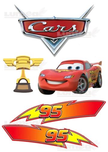 Vafa tort McQueen si accesorii de la Lumea Basmelor International Srl