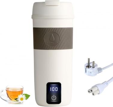 Cana termica 380ml, 300W, alimentare la 220V, alba