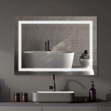 Oglinda de baie cu iluminare led, touch si dezaburire 50x70